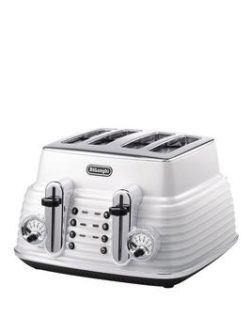 Delonghi Scultura Ctz4003.W 4-Slice Toaster - White
